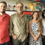 Los investigadores del Instituto Leloir que participaron del avance: la líder del estudio, doctora Laura Morelli (der.), la primera autora del trabajo, licenciada Pamela Martino Adami, el jefe del Laboratorio de Amiloidosis y Neurodegeneración, doctor Eduardo Castaño, y el segundo autor, doctor Pablo Galeano.