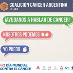 “Nosotros Podemos, Yo Puedo” es el lema de la campaña global de concientización que impulsa la Unión Internacional contra el Cáncer. La iniciativa busca promover la idea de que se pueden hacer muchas cosas para reducir el impacto de esa enfermedad. 