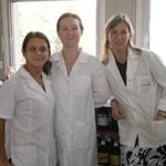 Las autoras del estudio, las doctoras María Eugenia Cortina (izq.), Silvana Litwin y Silvia Miranda, del Laboratorio de Glico-Inmuno-Biología del Instituto de Investigaciones Cardiológicas, dependiente de la UBA y del CONICET.