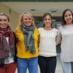 Cuatro de seis coautoras del estudio: Candela Paesani (izq.), Gabriela Pérez, Lorena Sciarini y Mariela Bustos, del Instituto de Ciencia y Tecnología de los Alimentos Córdoba, que depende del CONICET y de la Universidad Nacional de Córdoba. 