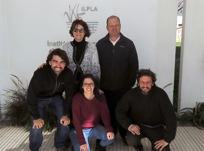 Los autores del estudio, Nora Gómez, Rocío Pazos Tomás Maiztegui, Darío Colautti y Ariel Paracampo, investigadores del Instituto de Limnología 