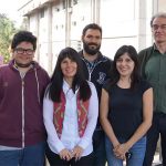 Los autores del estudio e integrantes del NanoProject, Oscar Marín (izq.), Mónica Tirado, Ezequiel Tosi, Nadia Vega y David Comedi. 