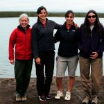 Algunas autoras del estudio, las doctoras María Arribére, Romina Juncos, Marina Arcagni y Andrea Rizzo, del Centro Atómico Bariloche.