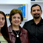 Algunos autores del estudio, Susana Salva, Susana Alvarez y Julio Villena, del CERELA. 