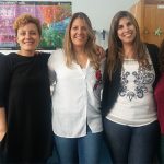 Algunas autoras del paper, Adriana Seilicovich (izq.), Marianela Candolfi, Mariela Moreno Ayala, Florencia Gottardo y Antonela Asad, del Instituto de Investigaciones Biomédicas (UBA-CONICET). 