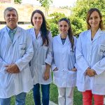 Autores del estudio,  los doctores Nelson Rubén Grosso, Valeria Nepote,  Claudia Asensio y Paula Martin, del Instituto Multidisciplinario de Biología Vegetal, dependiente de la Universidad Nacional de Córdoba y del CONICET. 